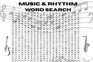 Music & Rhythm Word Search Printable