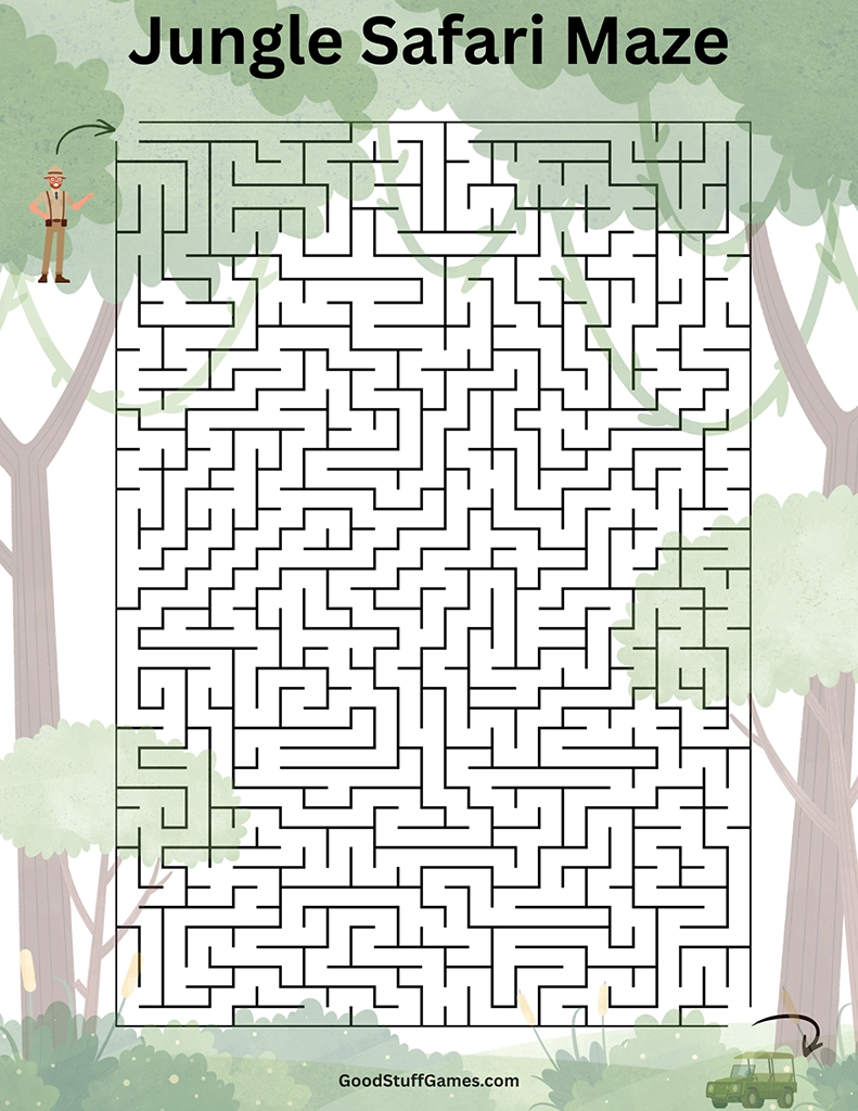 Jungle Safari Maze