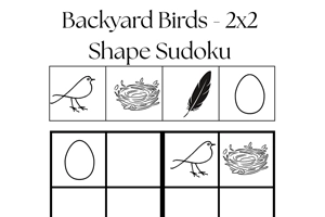 Backyard Birds Symbol Sudoku