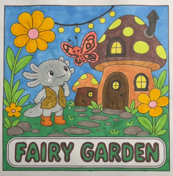 Axolotl Fairy Garden
