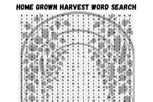 Home Grown Harvest Word Search