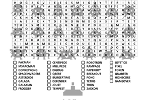 Retro Arcade Word Search