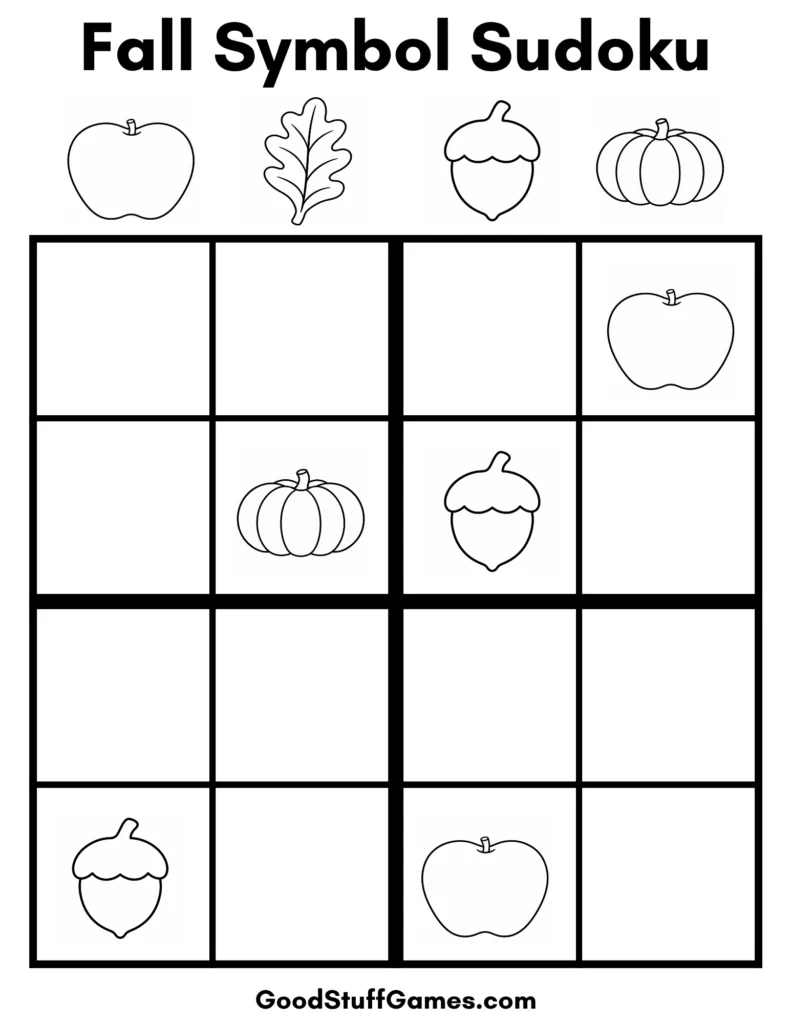 Fall Symbol Sudoku Solution