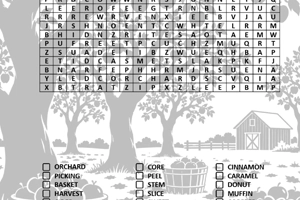 Apples Word Search